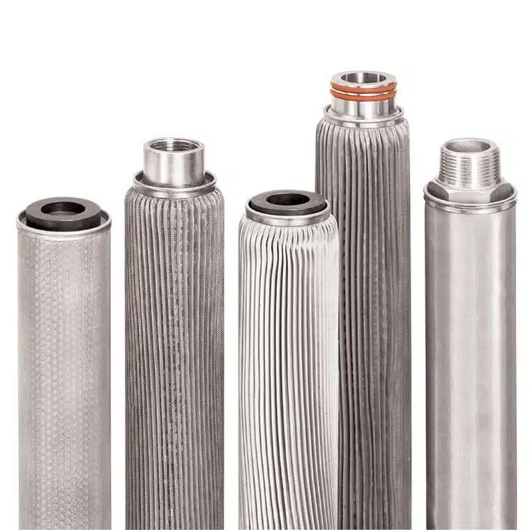 cartucho filtrante metálico acero inoxidable