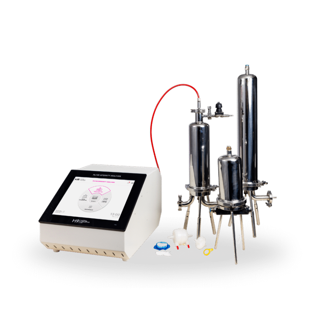 اختبار نقطة الفقاعة للمرشحات الكارهة للماء