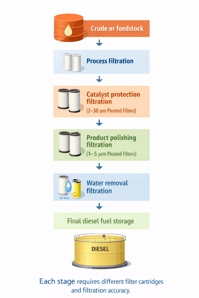 Filter Cartridges for Diesel Fuel